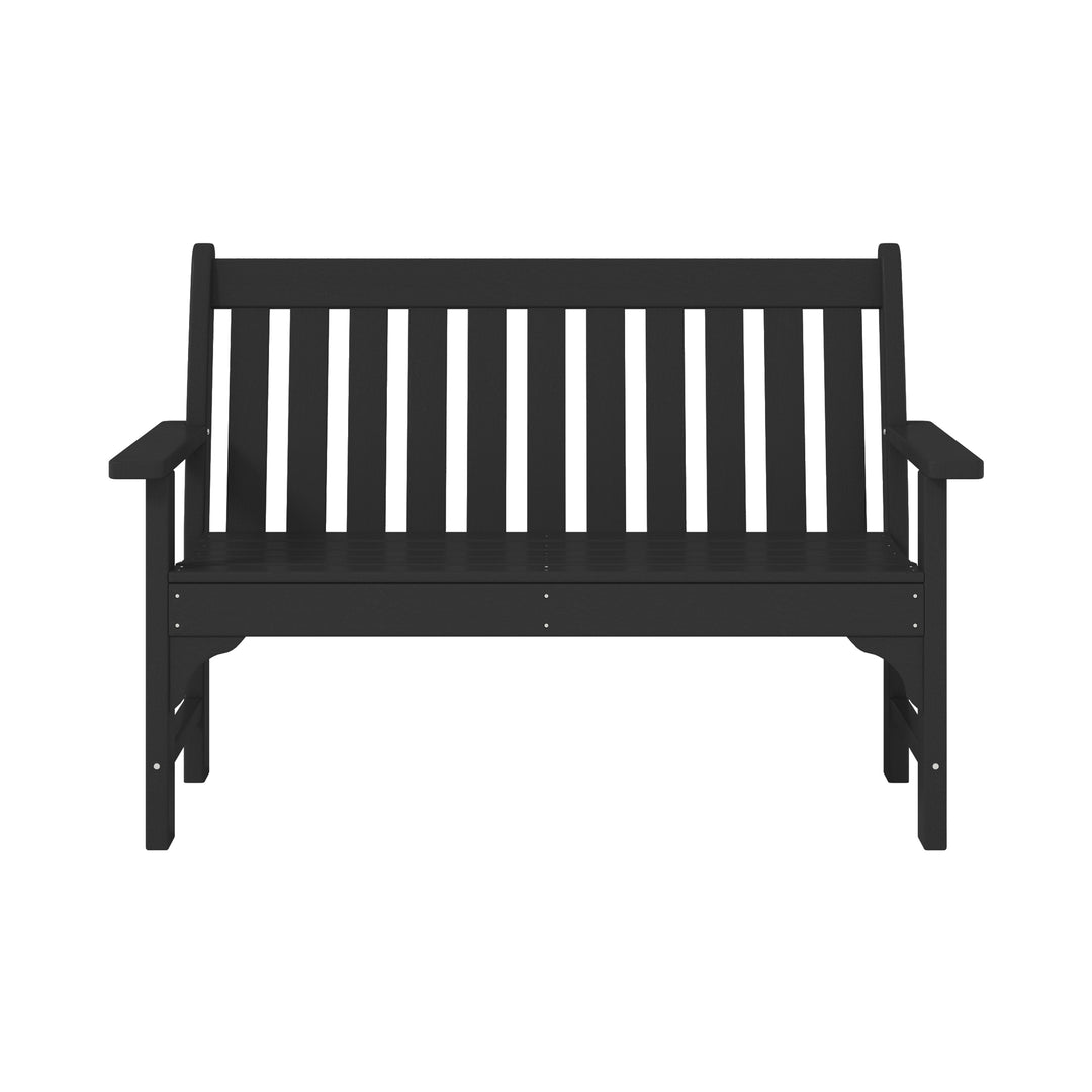 Malibu 3-Piece HDPE Outdoor Patio Furniture Couch and Coffee Table Set