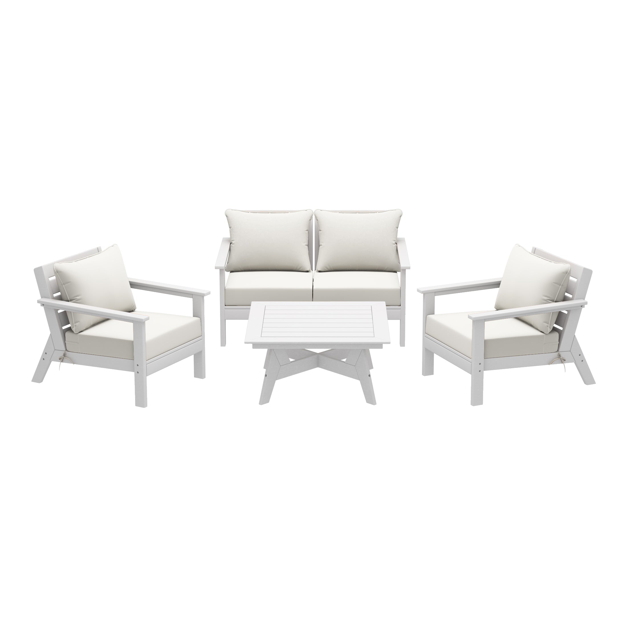 Avalon Outdoor 5-Piece Modular Sectional Patio Furniture Sofa Set