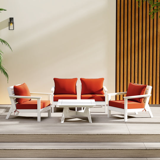 Avalon Outdoor 5-Piece Modular Sectional Patio Furniture Sofa Set