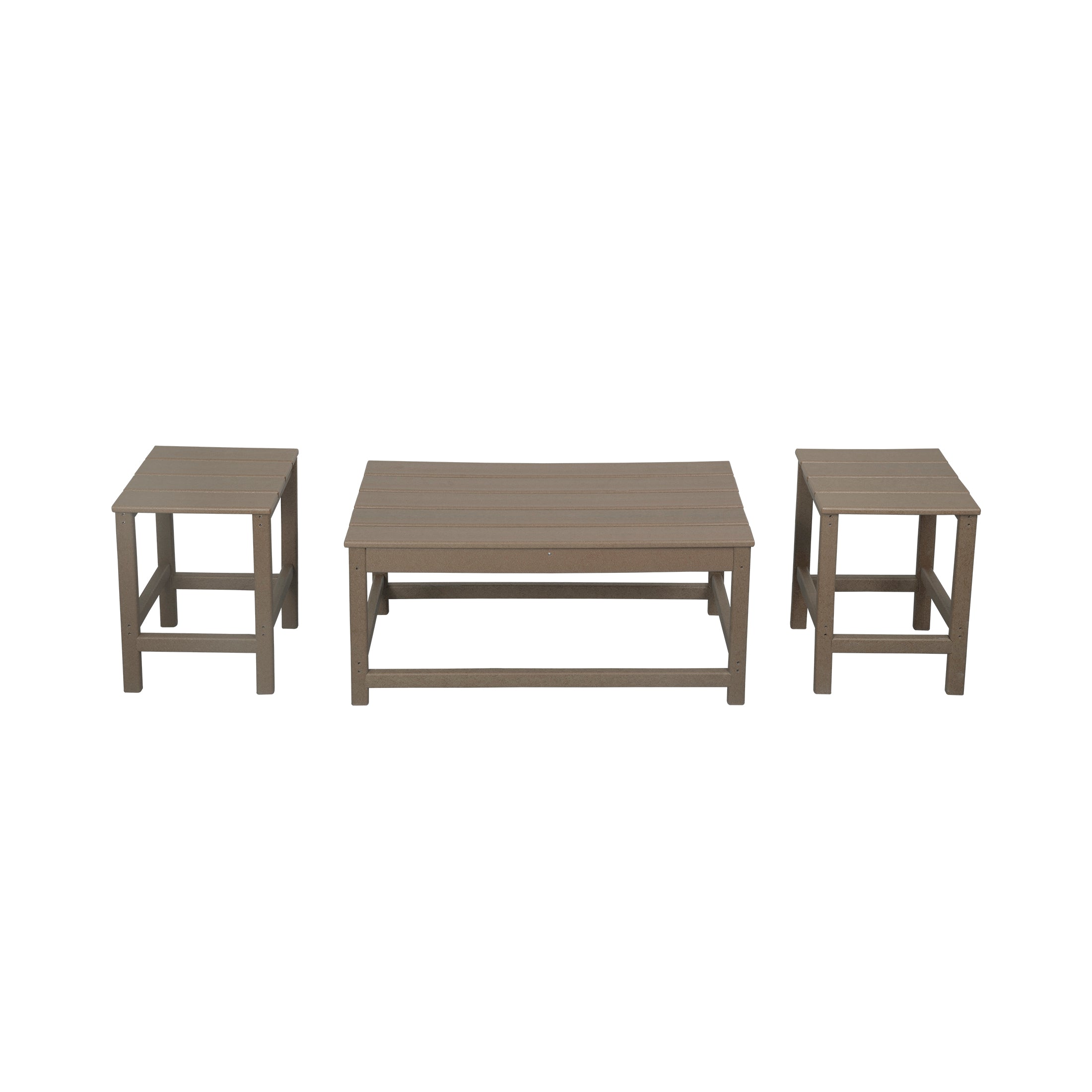 Malibu 3-Piece set outdoor Coffee and Side table for Adirondack chair