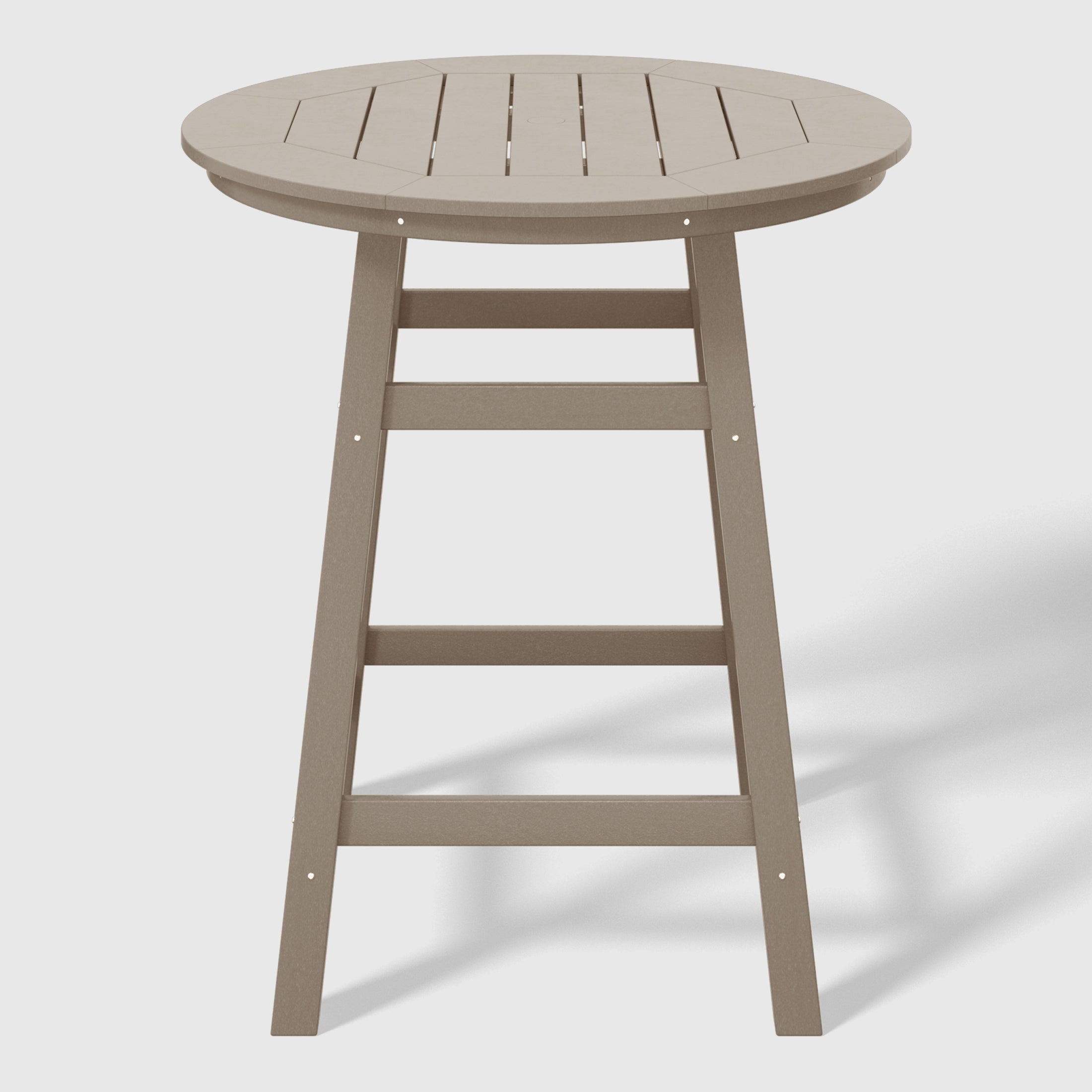 Malibu Outdoor 35" HDPE Round Patio Counter Height Bar Table