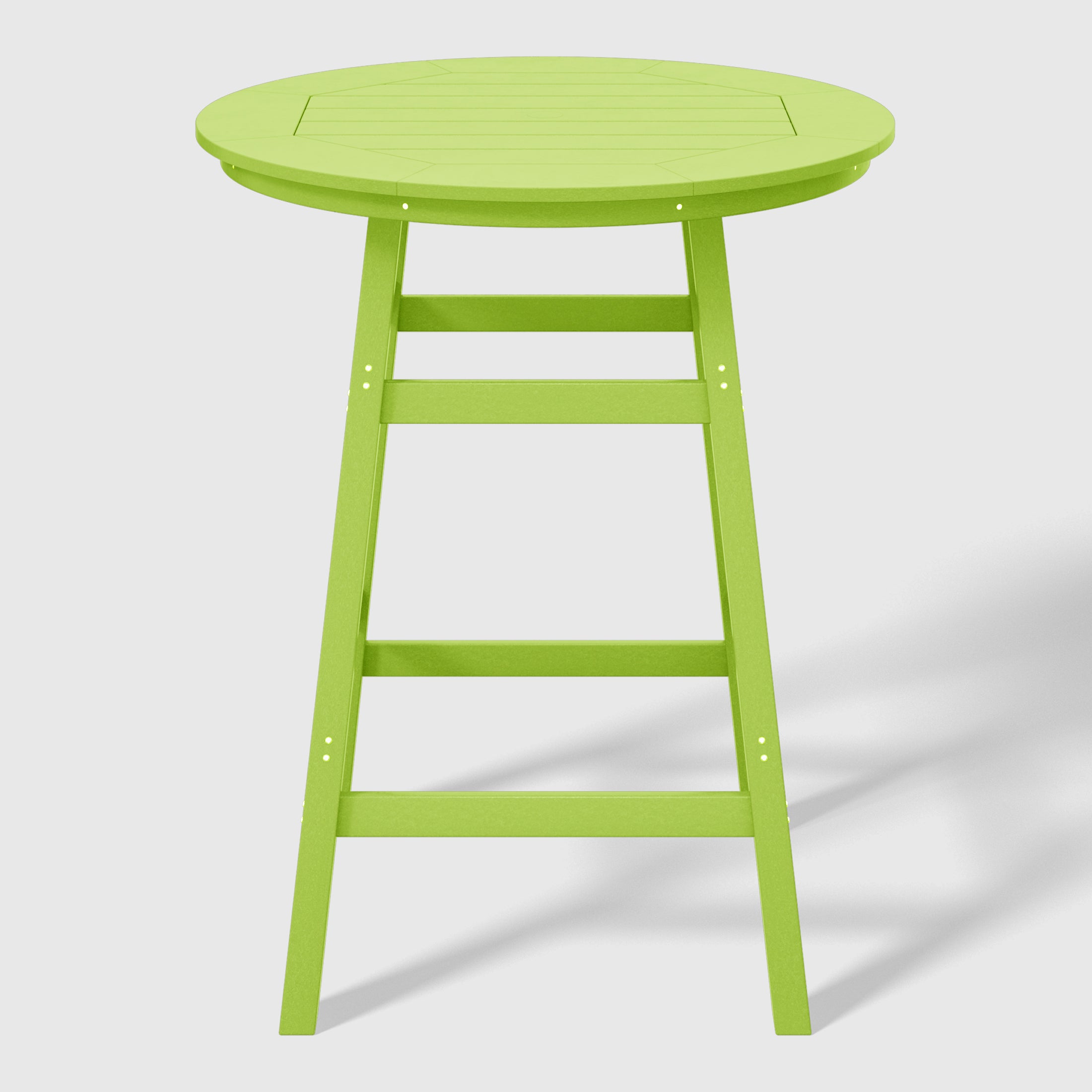 Malibu 5-Piece HDPE Outdoor Patio Dining Bar Bistro Table Set with Bar Stools