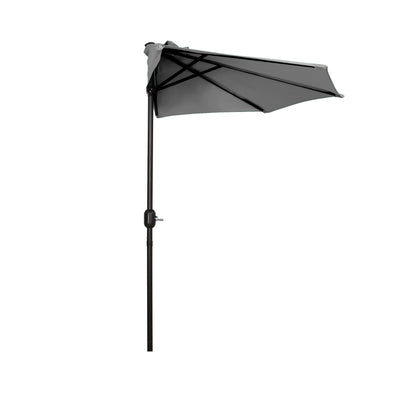 Lanai 9 Ft Outdoor Patio Half Market Umbrella