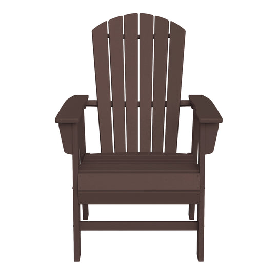 Dylan Outdoor Modern HDPE Adirondack Patio Dining Chairs (Set of 2)