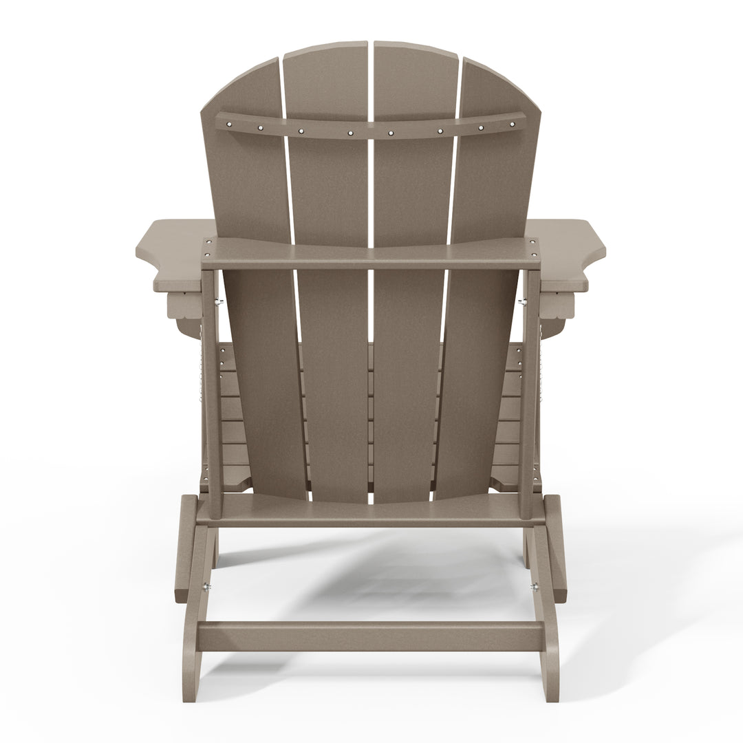 Malibu 3-Piece set Outdoor / Patio Poly Adirondack chair set with a side table ( 2 seater )