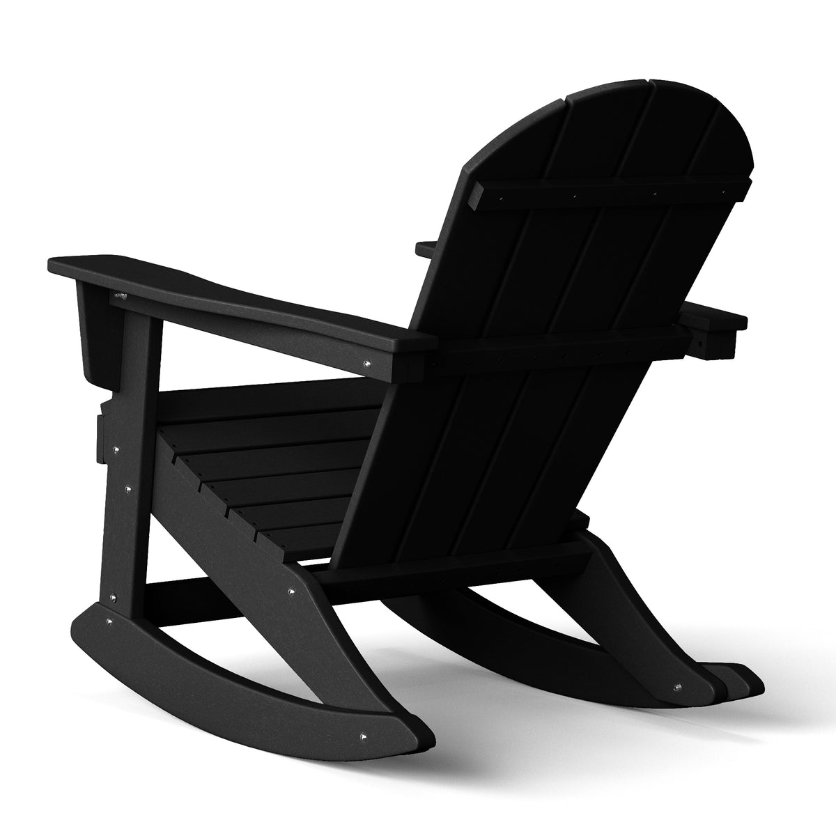 Malibu Adirondack rocking chair in Black, view 6