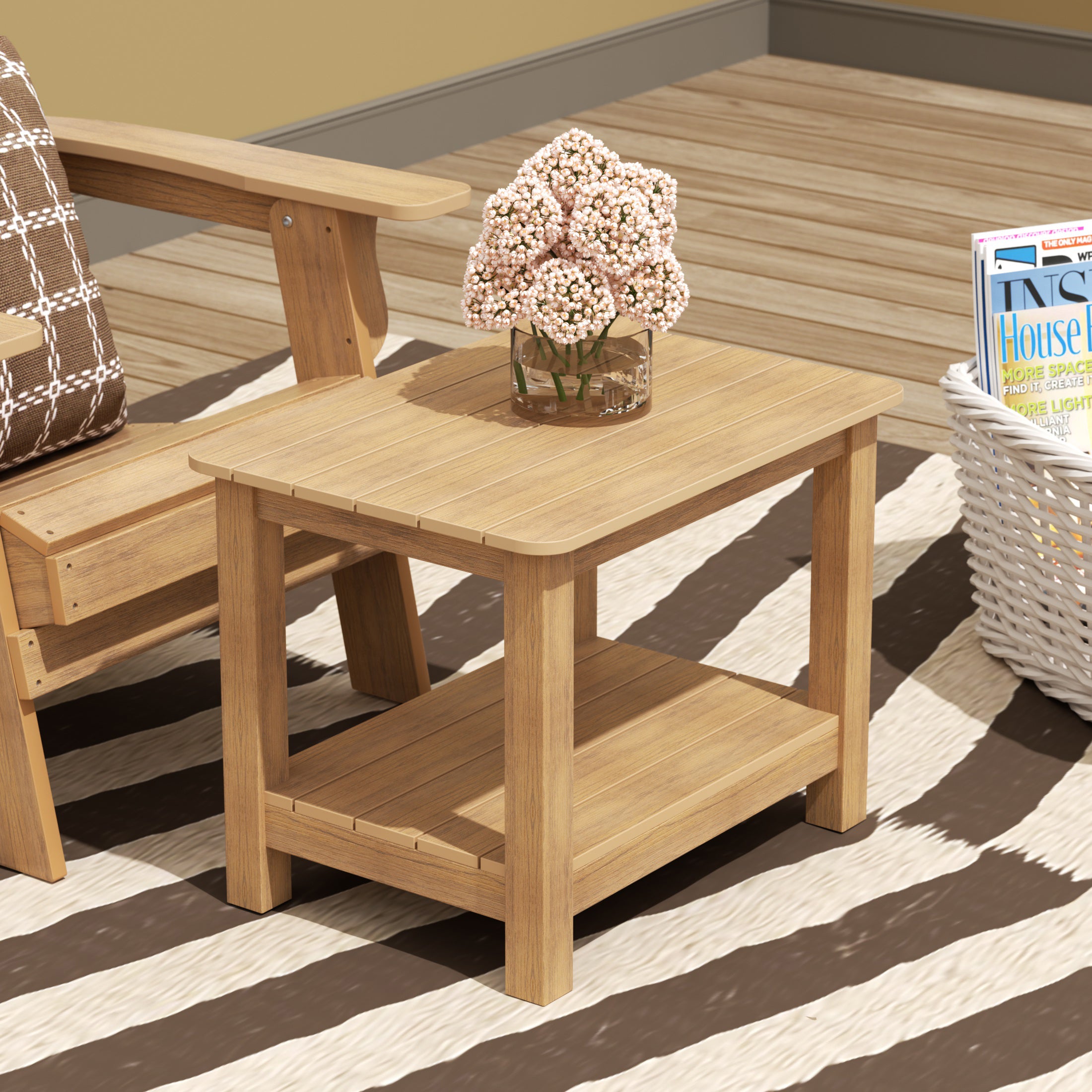 Tuscany Outdoor Patio All-weather Modern Side Table
