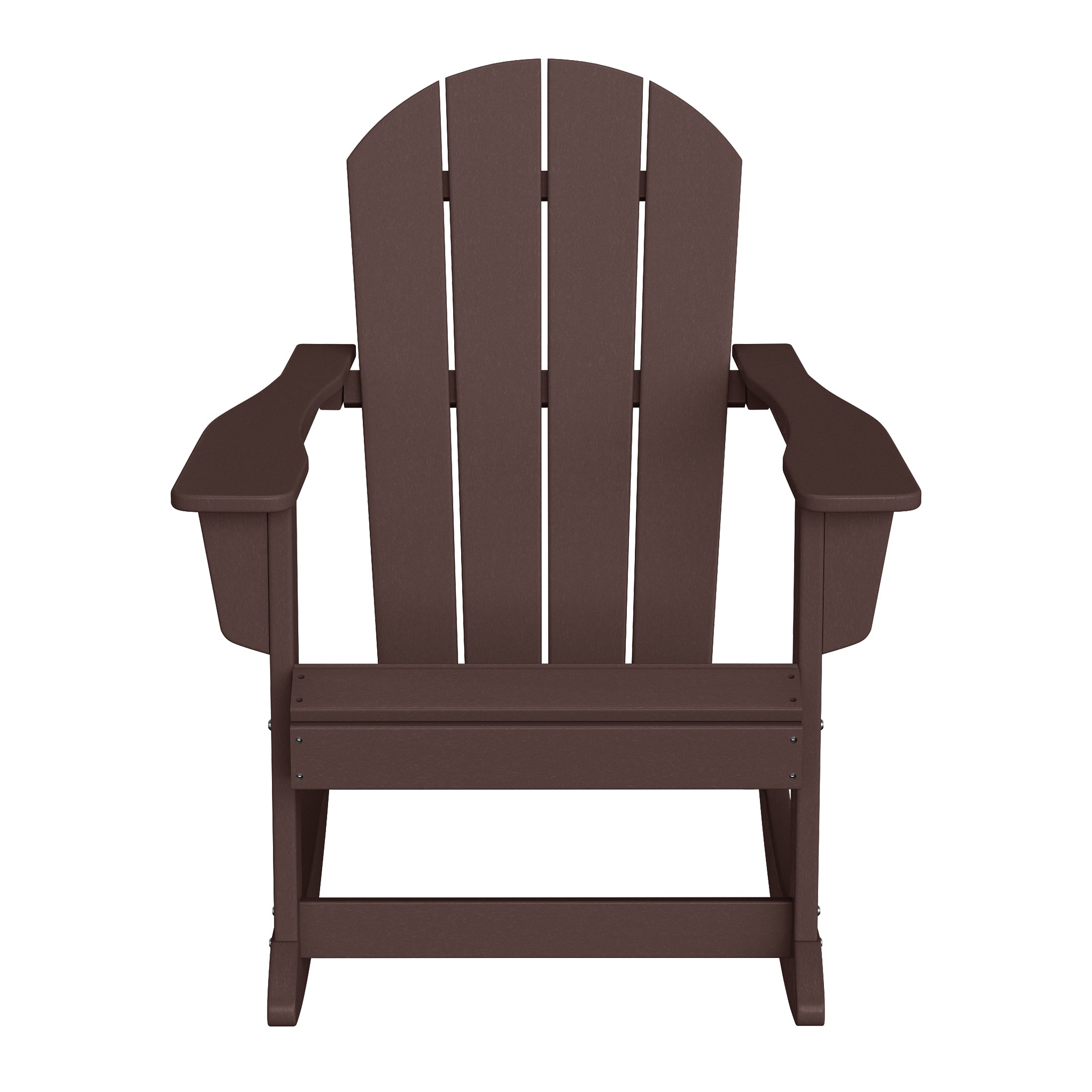 Malibu 3-Piece set Outdoor / Patio Poly Adirondack rocking chairs with a side table ( 2 seater )