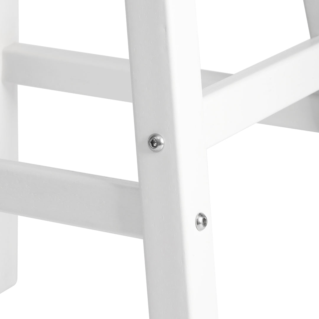 Malibu 24" HDPE Outdoor Patio Counter Height Bar Stools (Set of 2)