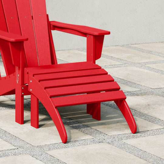 Malibu Outdoor folding ottoman for Adirondack chair