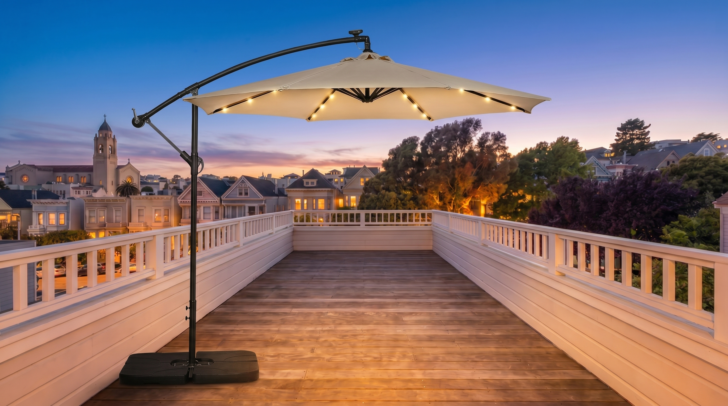 best place to buy a patio umbrella Choice Products 10ft Outdoor Umbrella, Outdoor Table Umbrella, Yard Umbrella, Market with 6 Sturdy Ribs, Push Button, Tilt and Crank base not included) 9ft Patio Motorized Remote Market