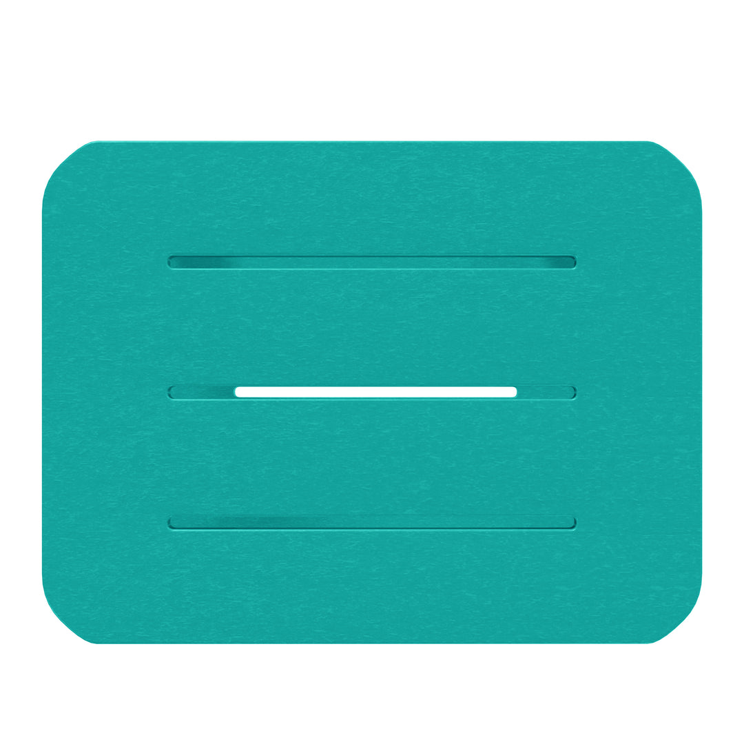 Aruba 2-Tier Outdoor HDPE Modern Adirondack Square Patio Side Table