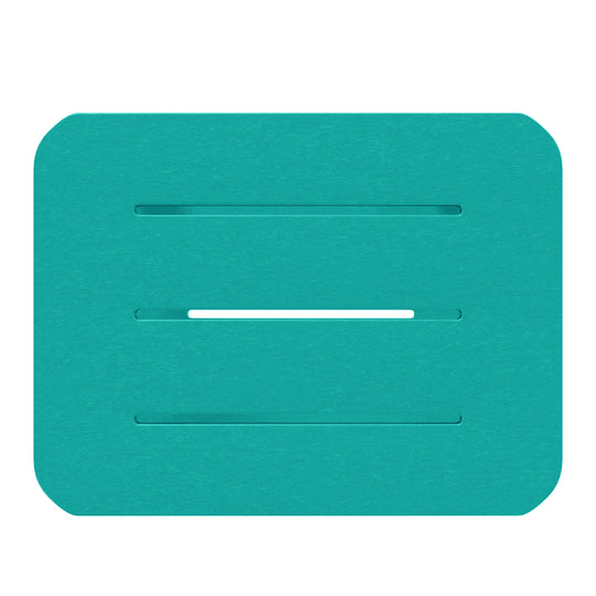 Aruba 2-Tier Outdoor HDPE Modern Adirondack Square Patio Side Table