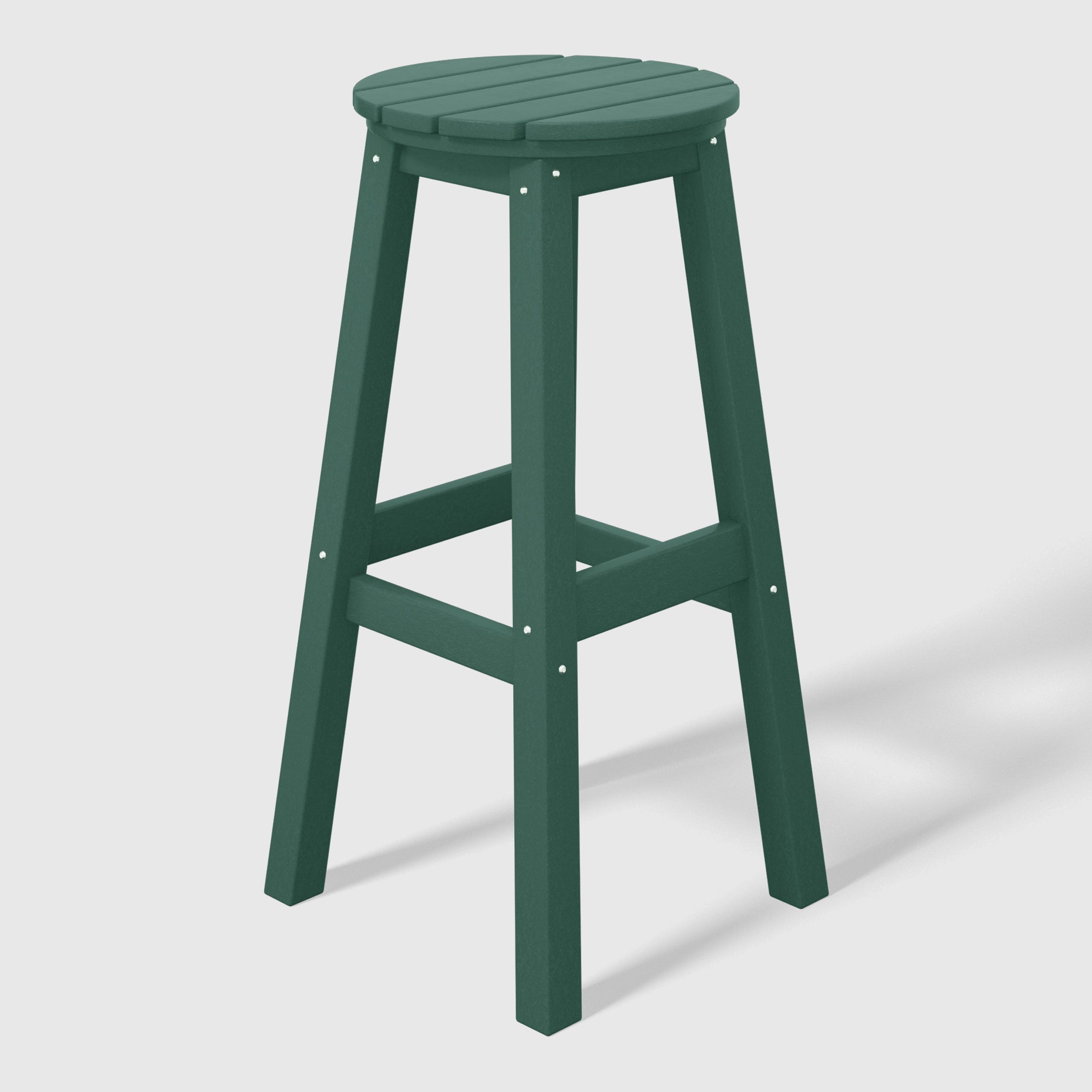 Malibu 29" HDPE Outdoor Patio Round Bar Stool