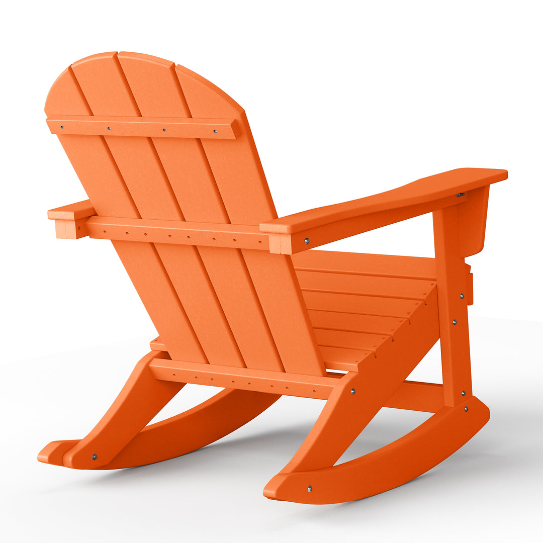 Malibu 2 piece set Outdoor / Patio Poly Adirondack rocking chairs ( 2 seater )