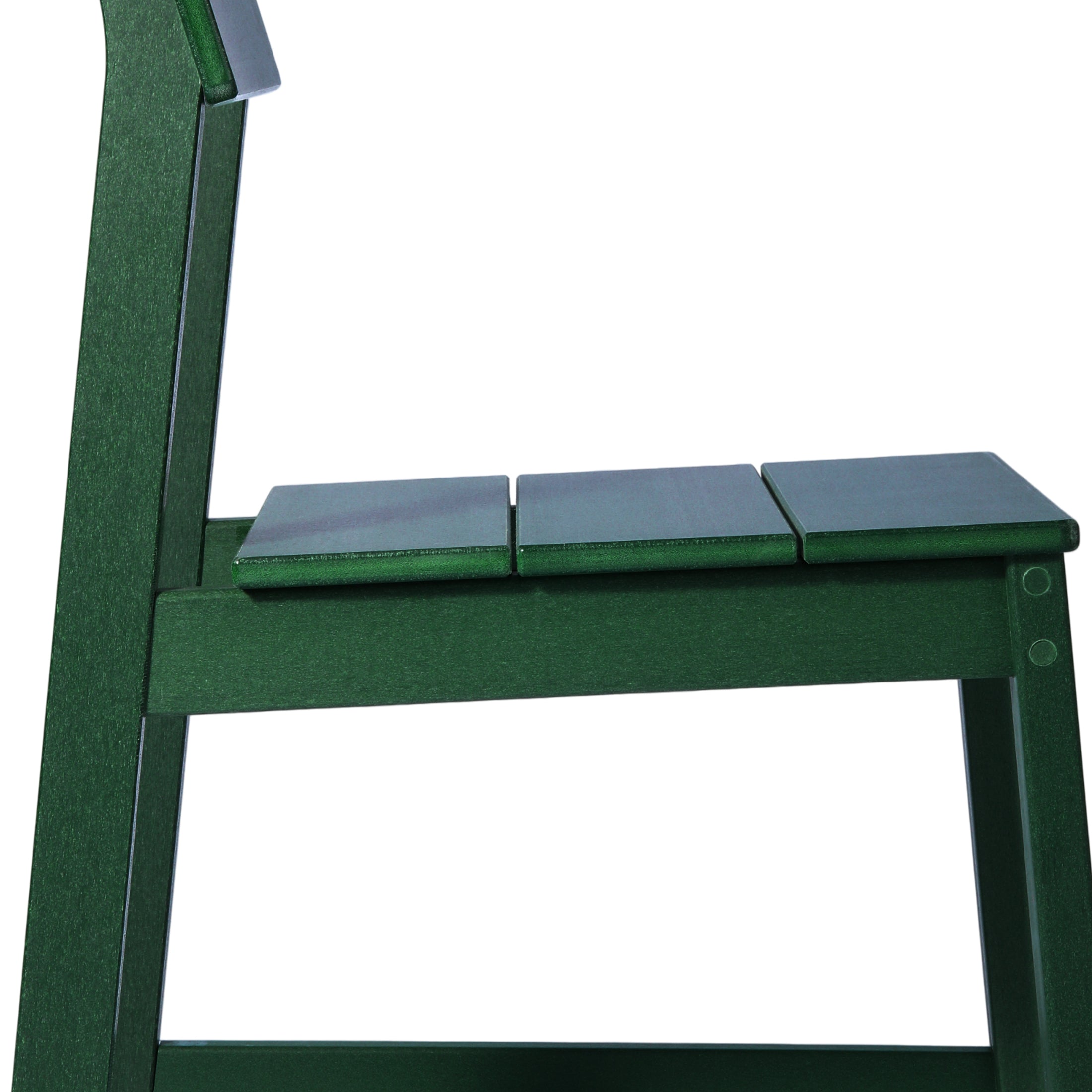 Paloma Modern HDPE Outdoor Armless Patio Dining Chairs (Set of 2)