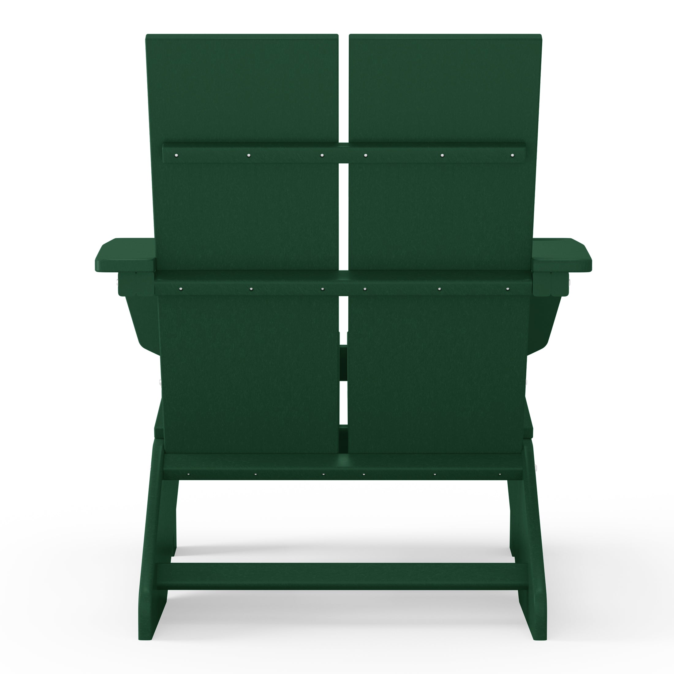 Riviera Outdoor HDPE Modern Adirondack Chair with Cup Holder