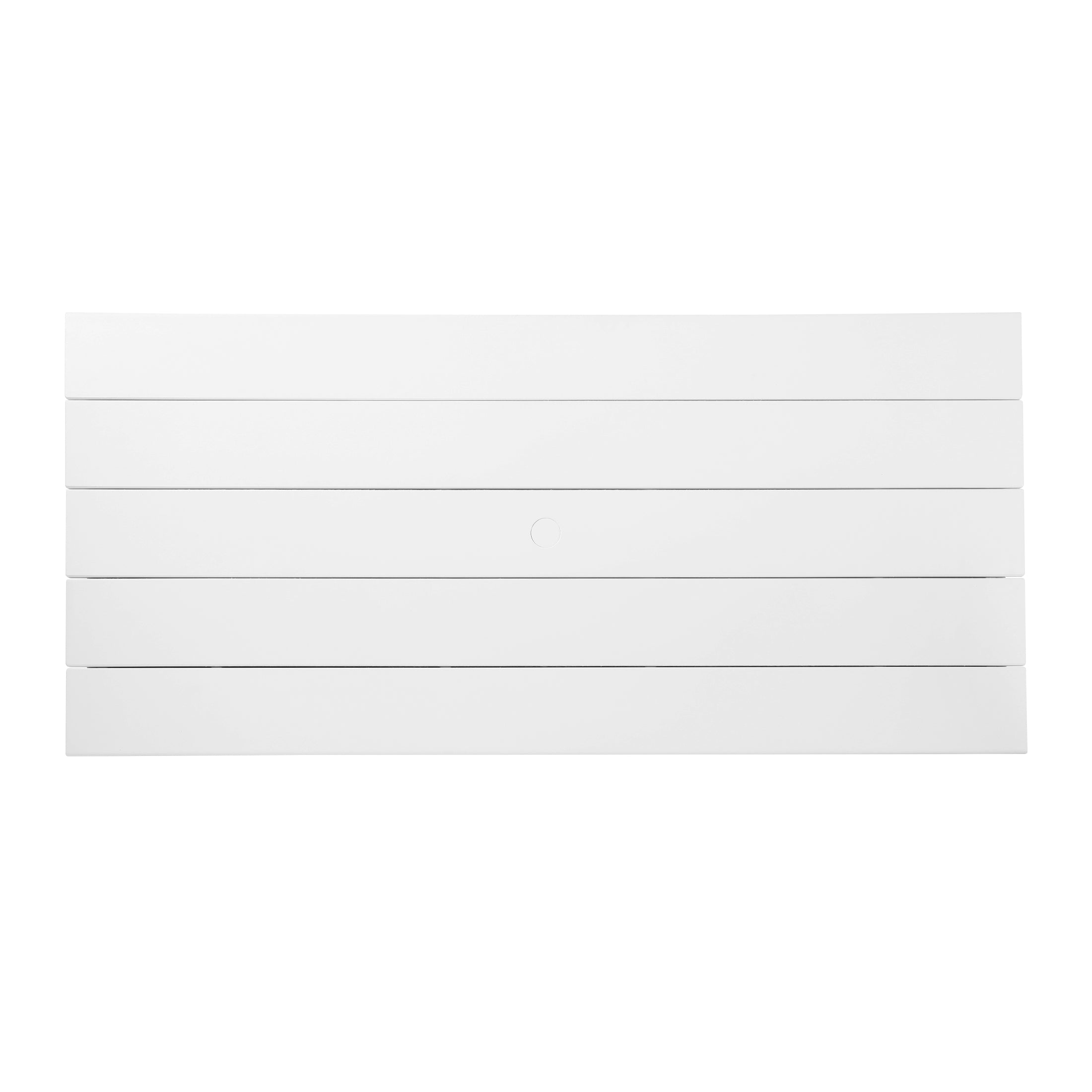 Paloma 68" Outdoor HDPE Modern Rectangular Patio Dining Table With Umbrella Hole