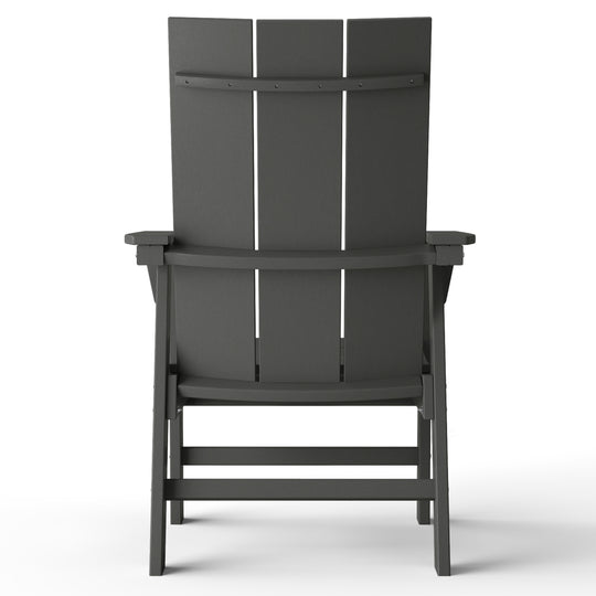Ashore Outdoor Patio HDPE Plastic Modern Adirondack Dining Chair