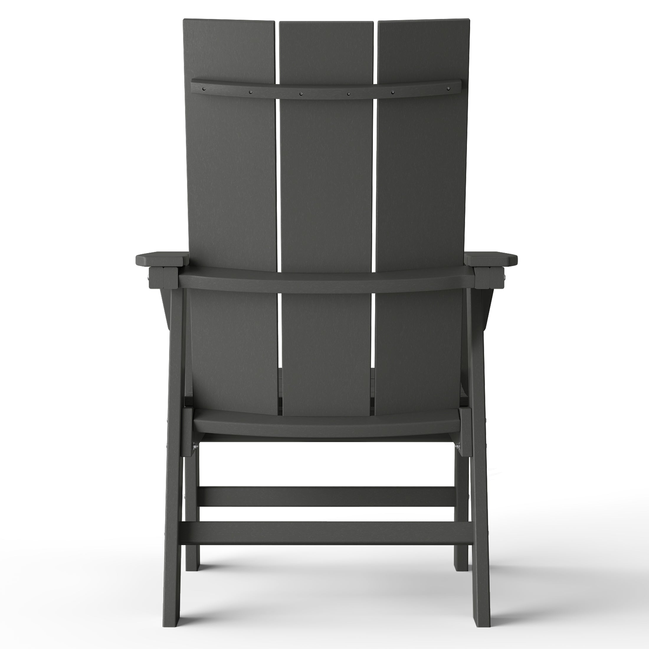 Ashore Outdoor Patio HDPE Plastic Modern Adirondack Dining Chairs (Set of 2)