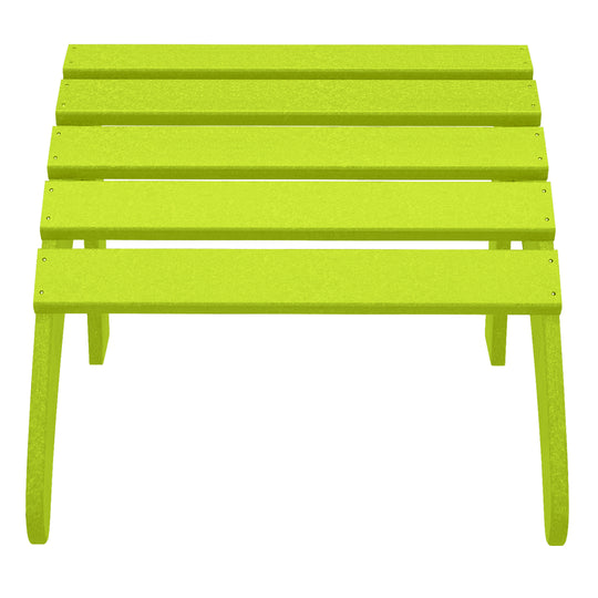 Highland 5-Piece Adirondack Chair with Folding Ottoman and Table Set