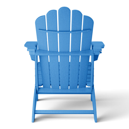 Highland Outdoor Patio HDPE Adirondack Chair With Cup Holder