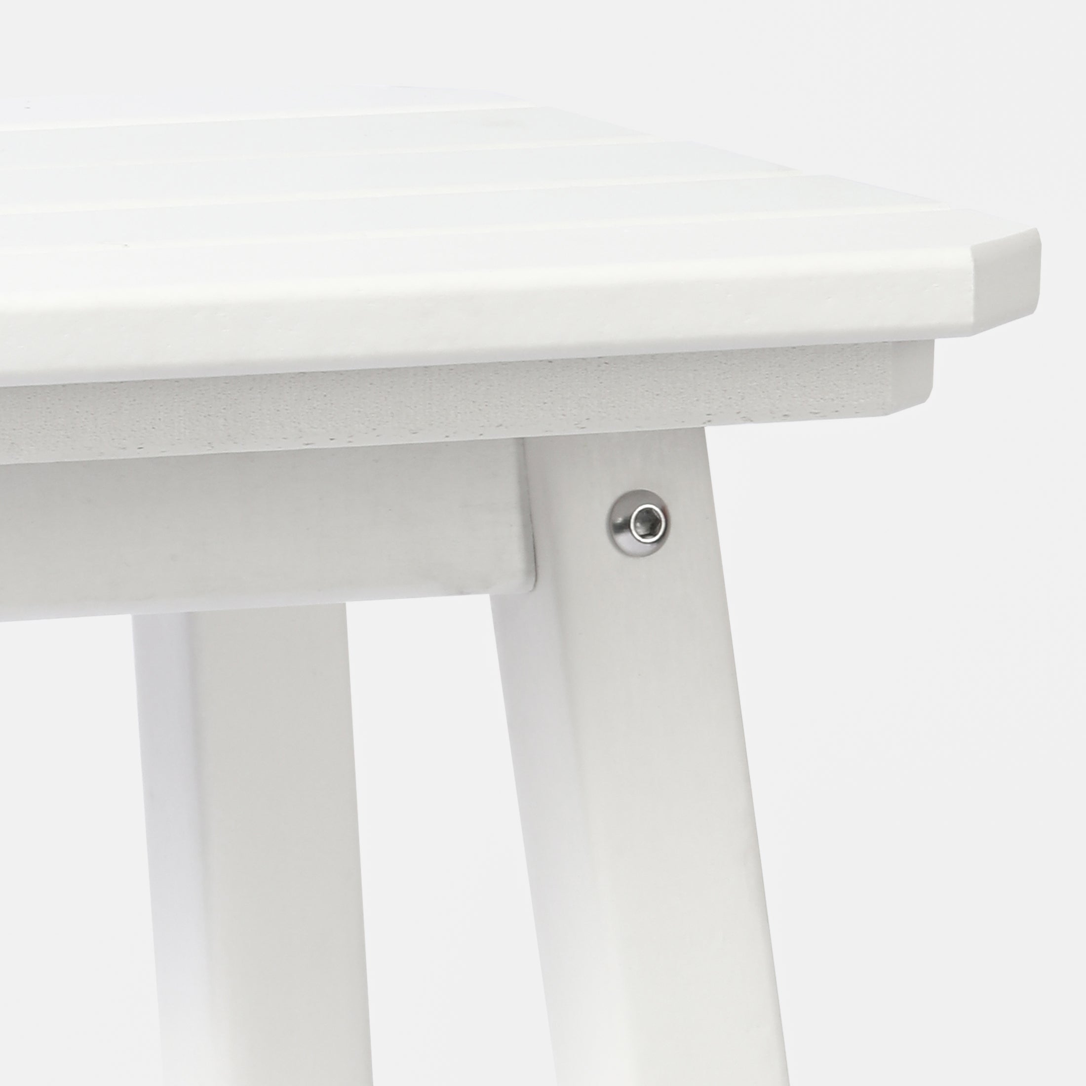Malibu 29" HDPE Outdoor Patio Square Backless Bar Stool