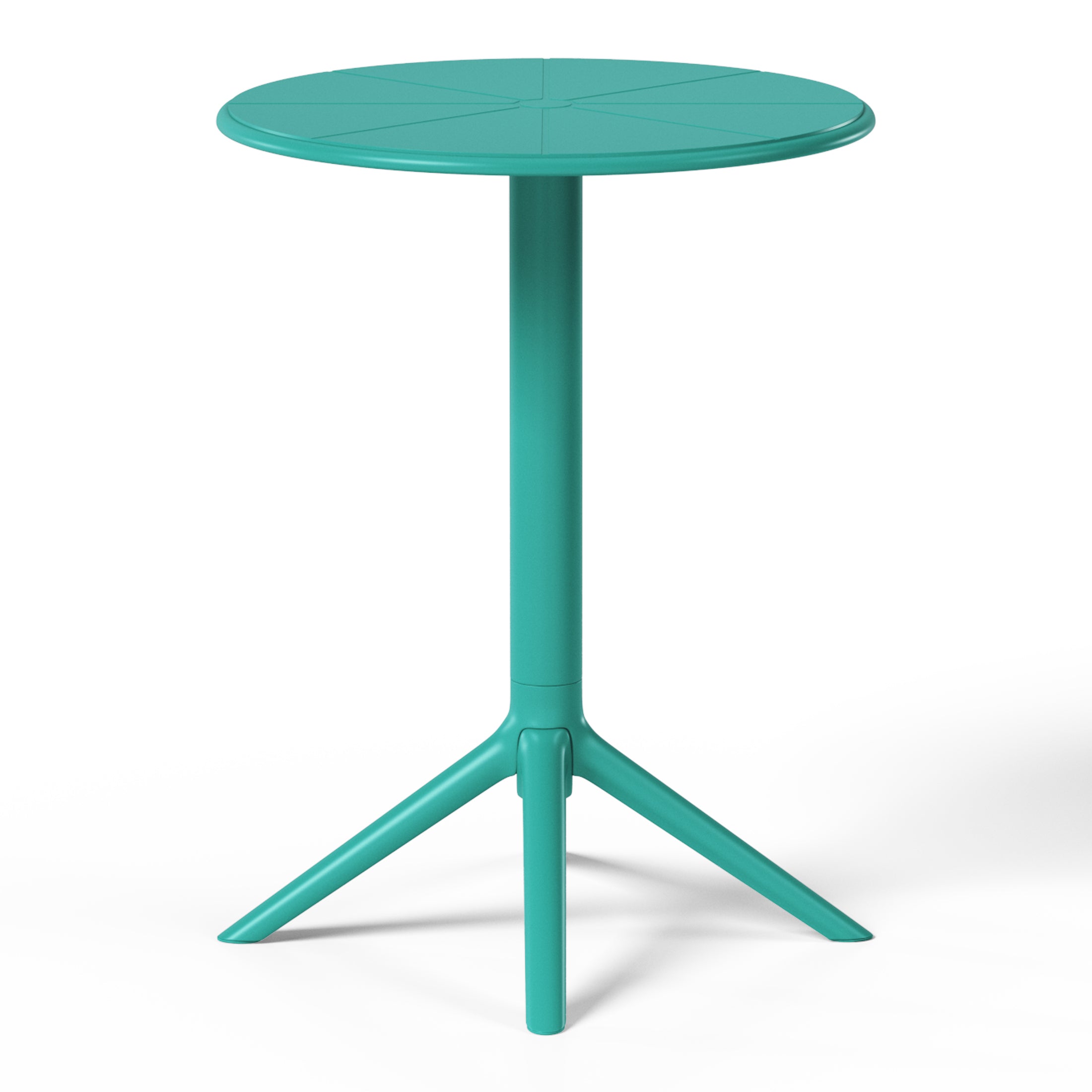 Playa 23.5" Outdoor Polypropylene Resin Round Patio Bistro Dining Table for 2