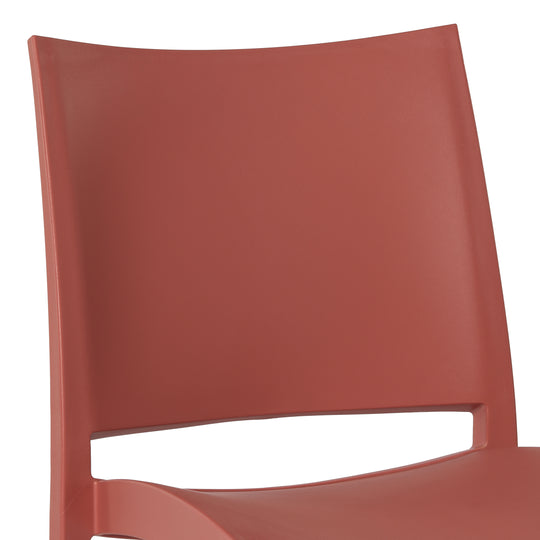 Playa Modern Polypropylene Stackable Plastic Patio Dining Chair (Set of 2)