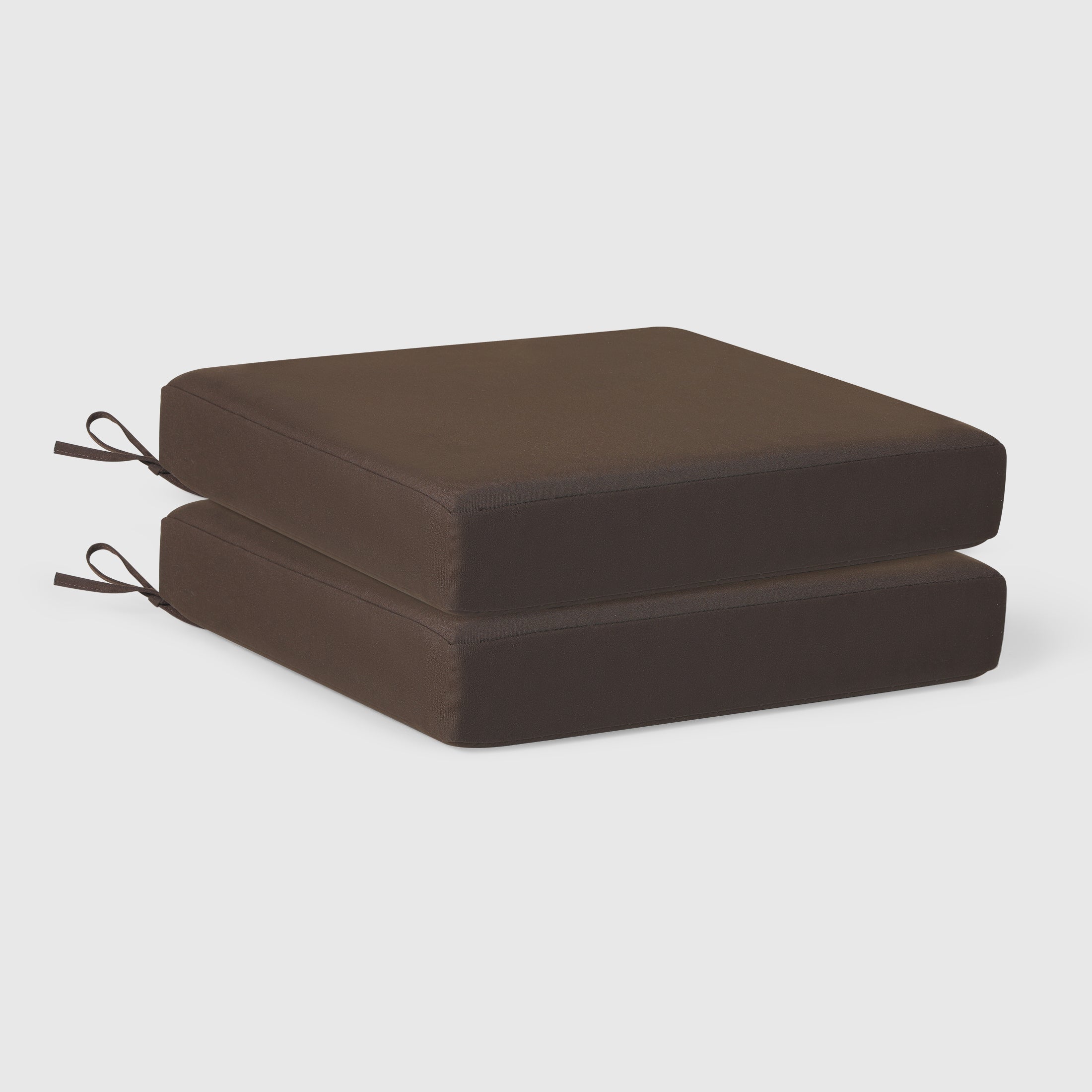 Solace Outdoor Patio Furniture Seat Chair Square Cushions Set of 2, 20" x 19"