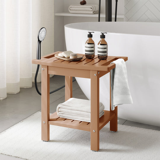 Sage HDPE Poly Plastic Waterproof Bathroom Shower Bench