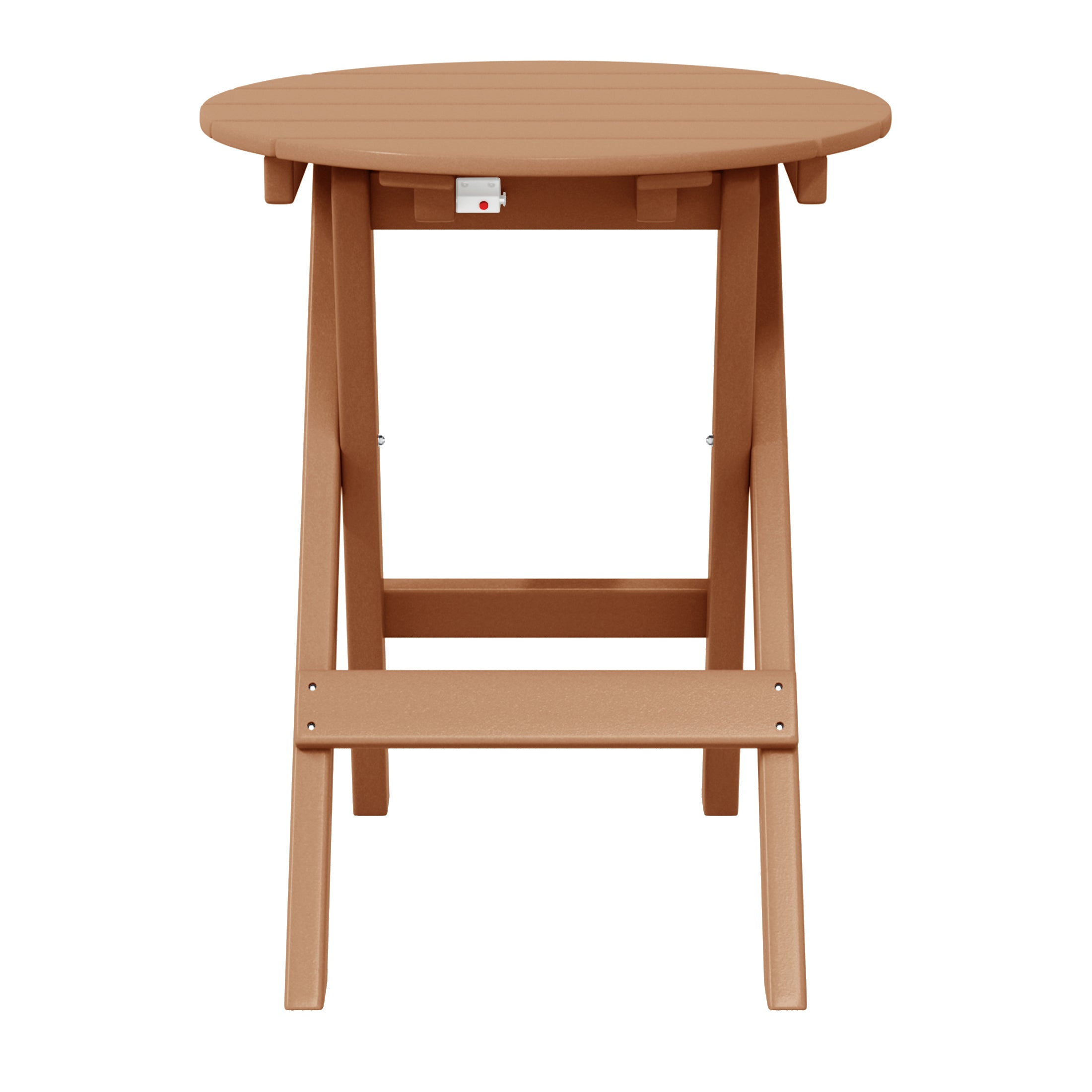 Malibu HDPE Outdoor 24.5 Inch Round Portable Folding Patio Dining Table