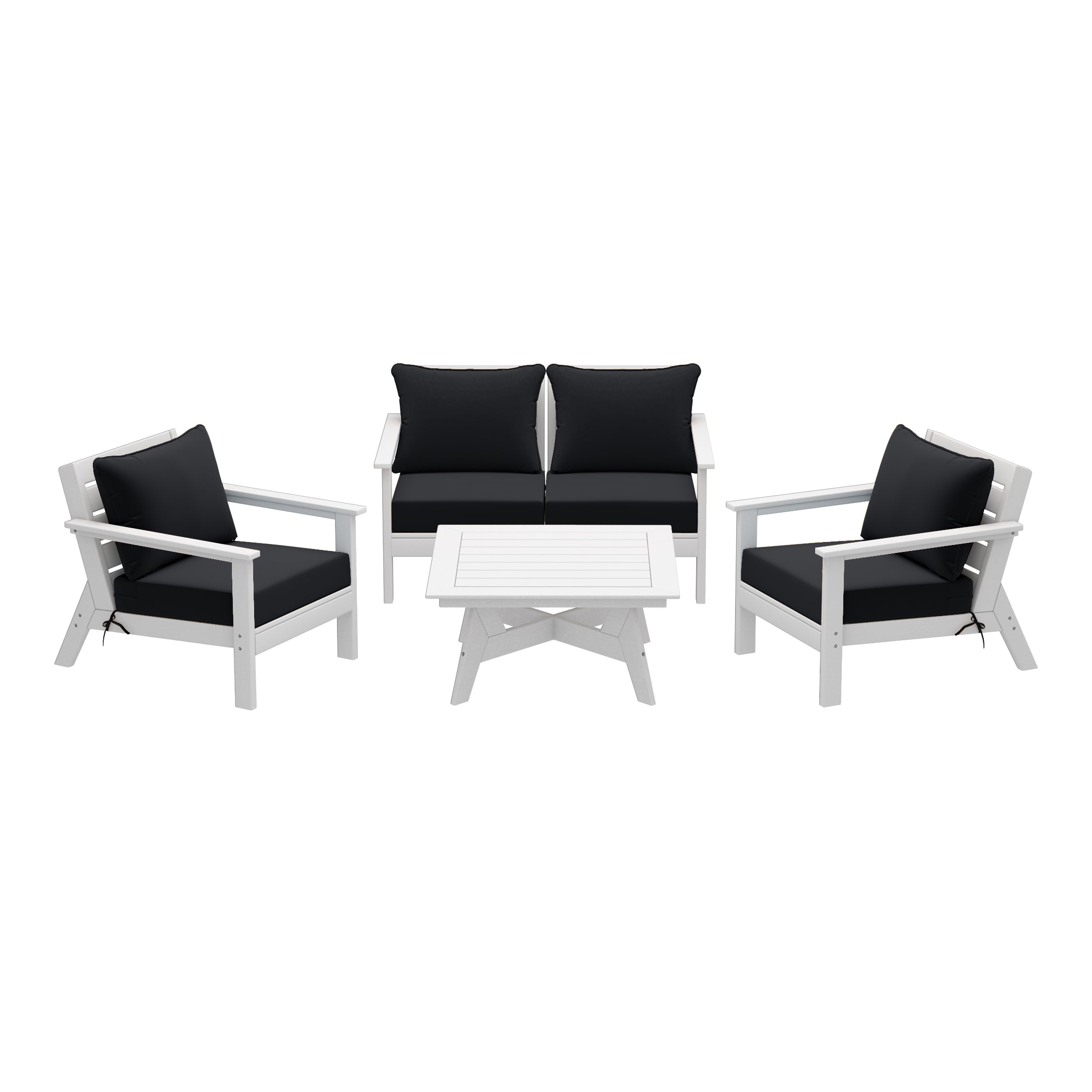 Avalon Outdoor 5-Piece Modular Sectional Patio Furniture Sofa Set