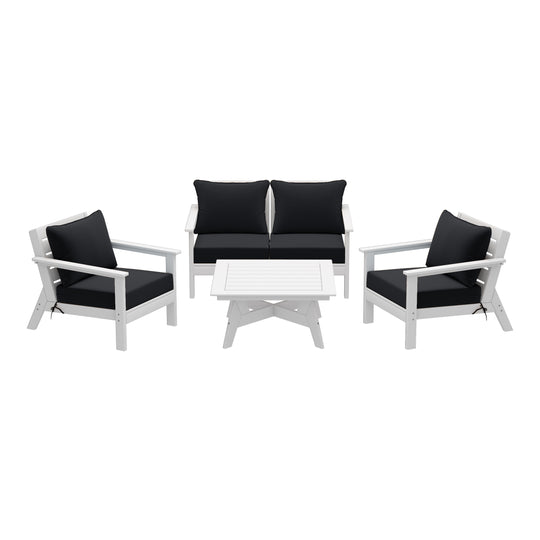 Avalon Outdoor 5-Piece Modular Sectional Patio Furniture Sofa Set