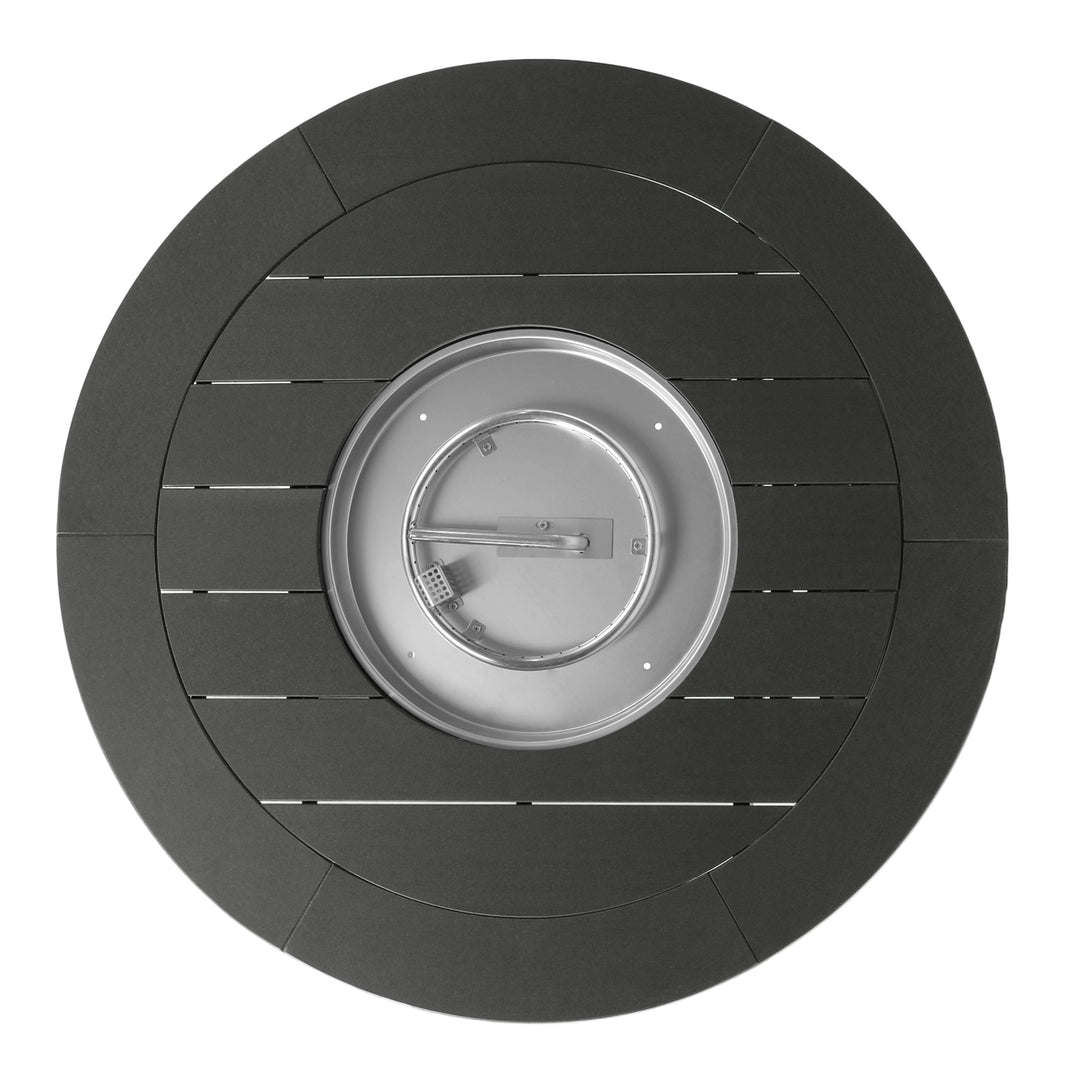 Helios 47" Modern Outdoor 55,000 BTU Patio Propane Round Fire Pit Table