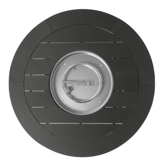 Helios 47" Modern Outdoor Patio Propane Gas Round Fire Pit Table