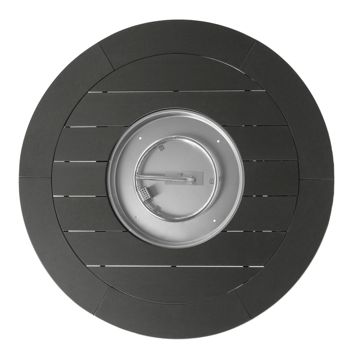 Helios 47" Modern Outdoor 55,000 BTU Patio Propane Round Fire Pit Table