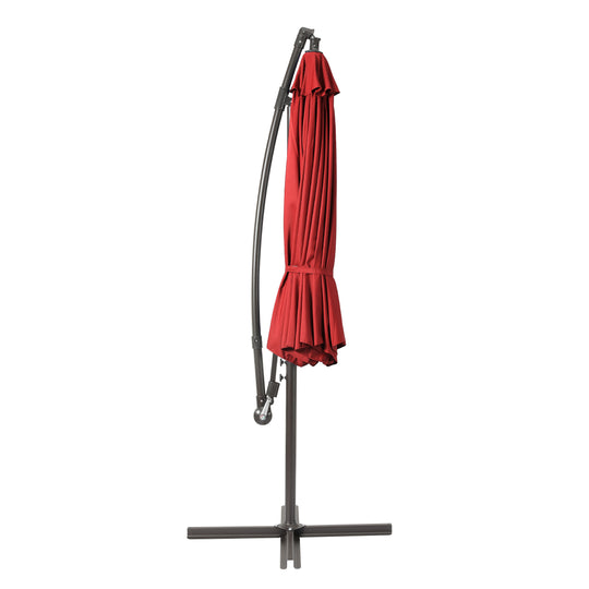 Julia 10 ft. Outdoor / Patio Cantilever Hanging Umbrella