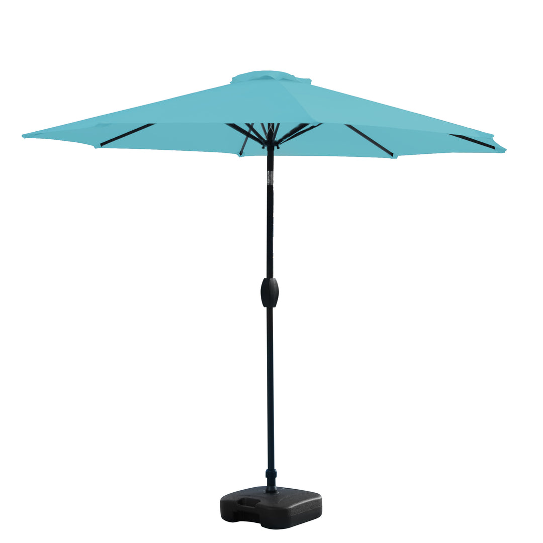 Paolo 9 ft. Patio Umbrella with Square Weight Base Kit