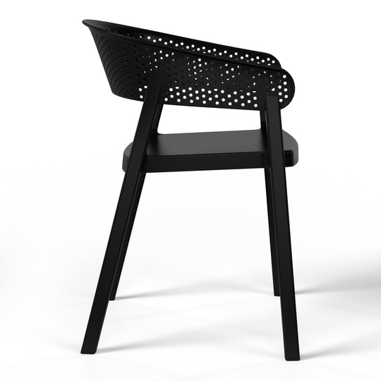 Playa 3-Piece Outdoor Resin Patio Bistro Table Set with Stackable Patio Dining Side Chairs