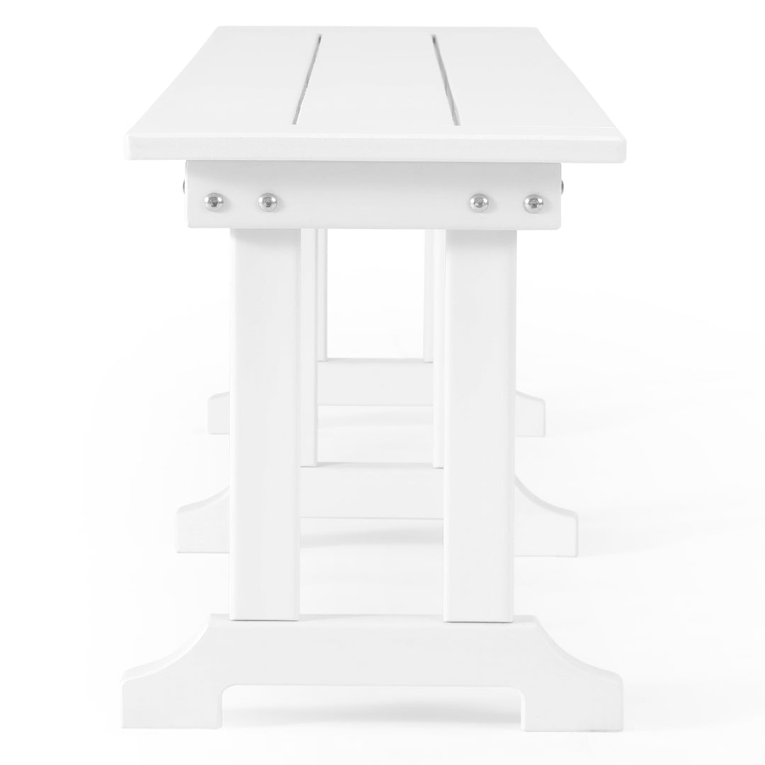 Ashore 6 Piece Outdoor Patio Dining Table and Armchair Dining Bench Set