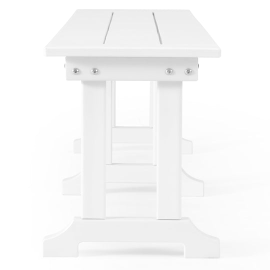 Malibu 6 Piece Outdoor Patio Dining Table and Armchair Dining Bench Set