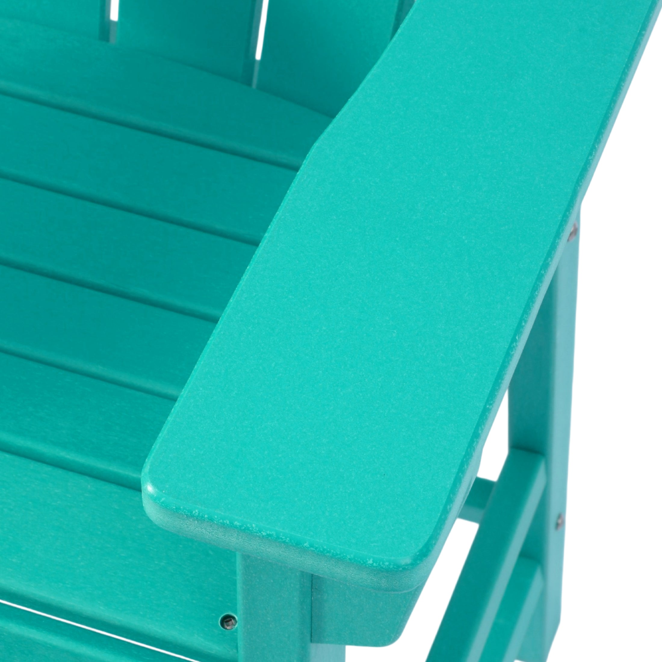 Malibu Outdoor HDPE Tall Adirondack Bar Height Chair With Cup Holder