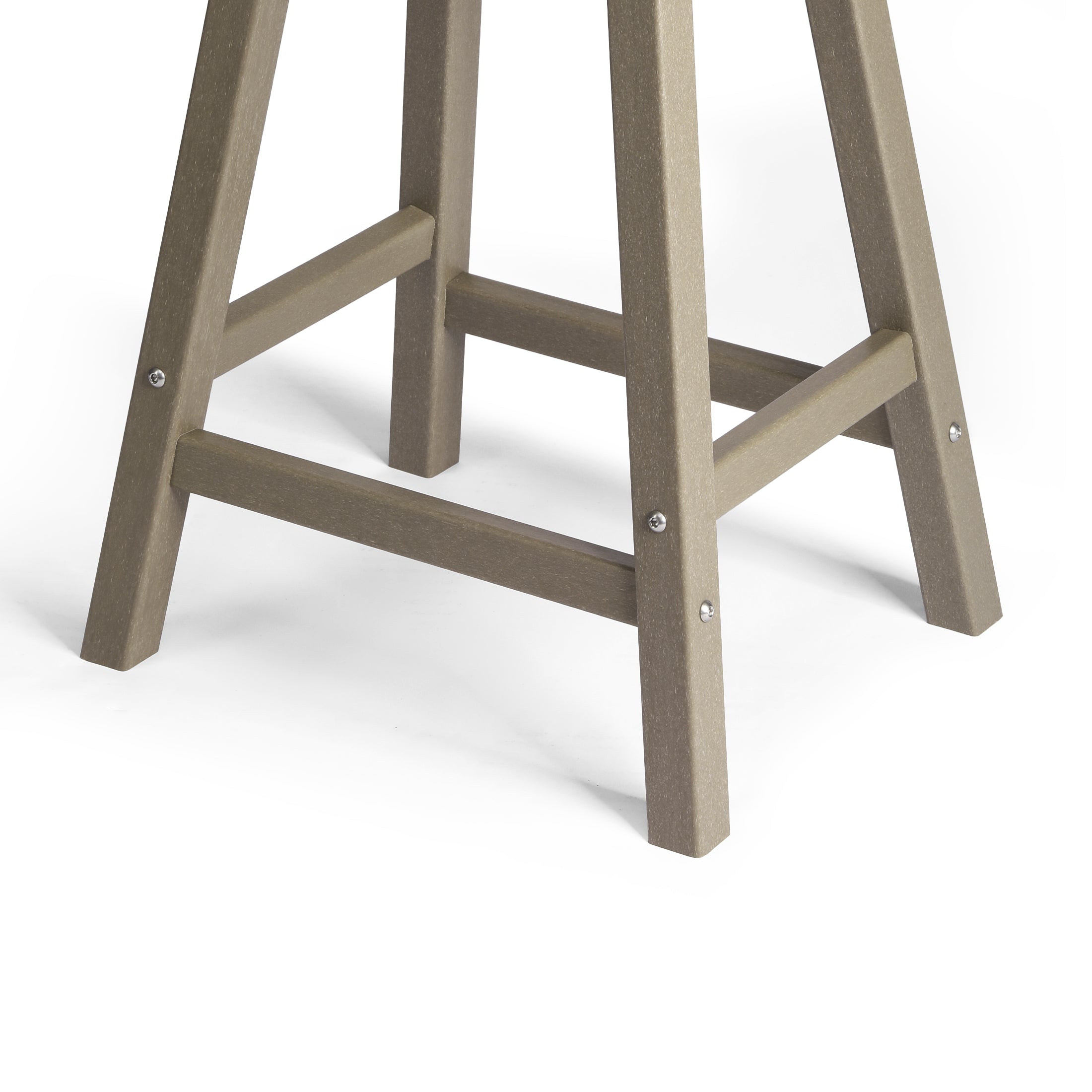 Malibu 24" HDPE Outdoor Patio Counter Height Bar Stools (Set of 2)