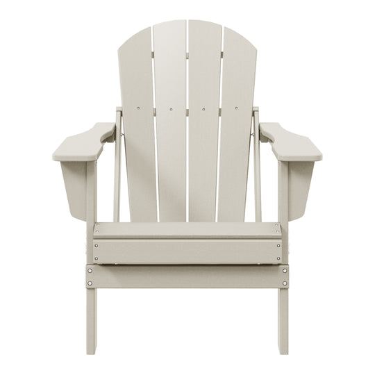 Malibu HDPE Outdoor Patio Folding Poly Adirondack Chair