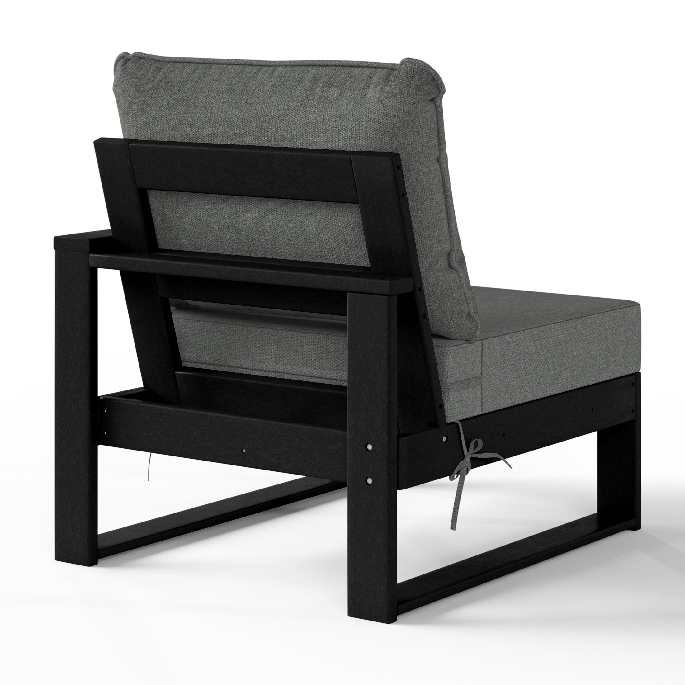 Montara Outdoor Patio HDPE Right Arm Facing Sectional Corner Chair with Patio Cushions