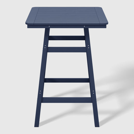 Malibu 5-Piece HDPE Outdoor Patio Dining Bar Bistro Table Set with Bar Stools