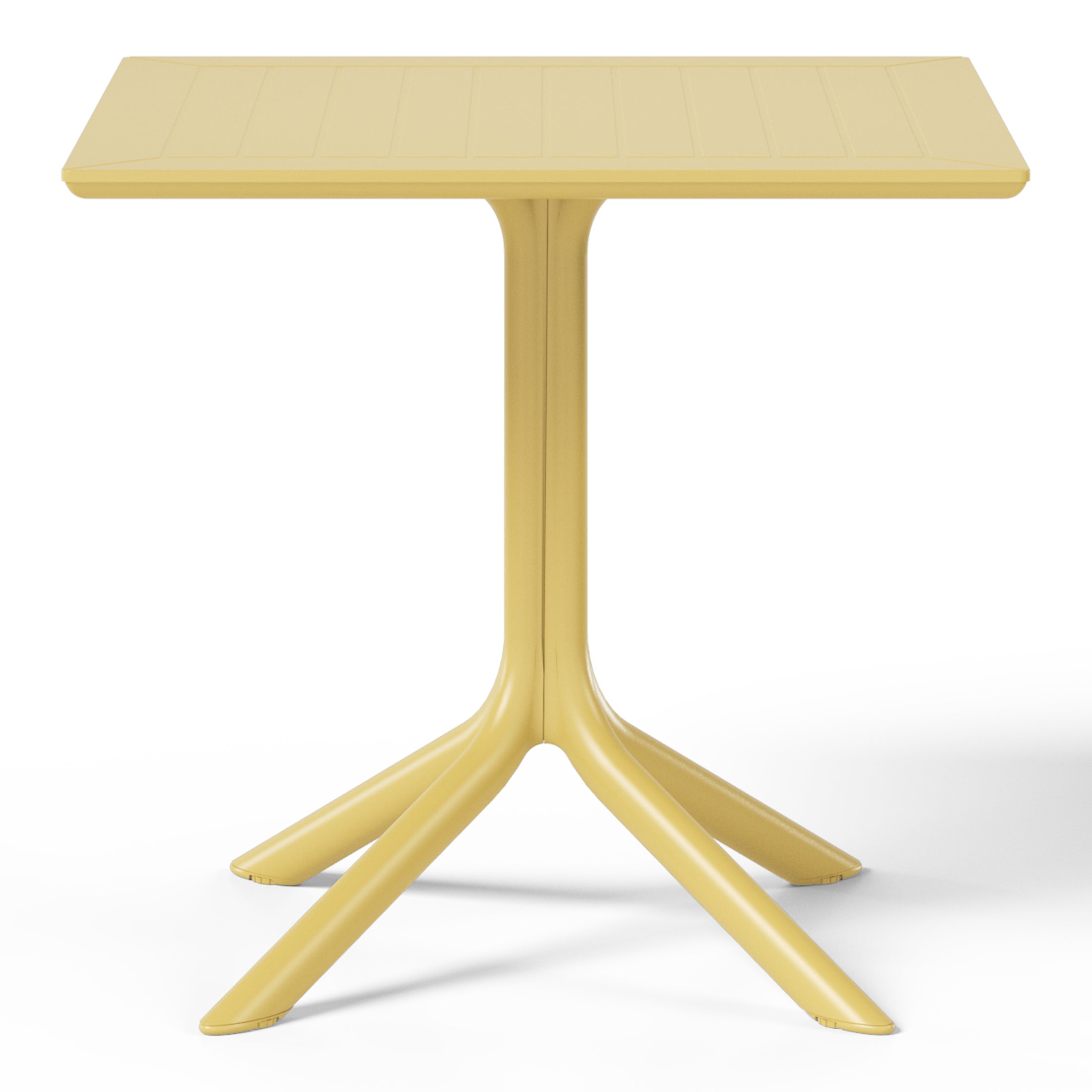 Playa 31.5" Square Outdoor Plastic Resin Patio Dining Table for 4