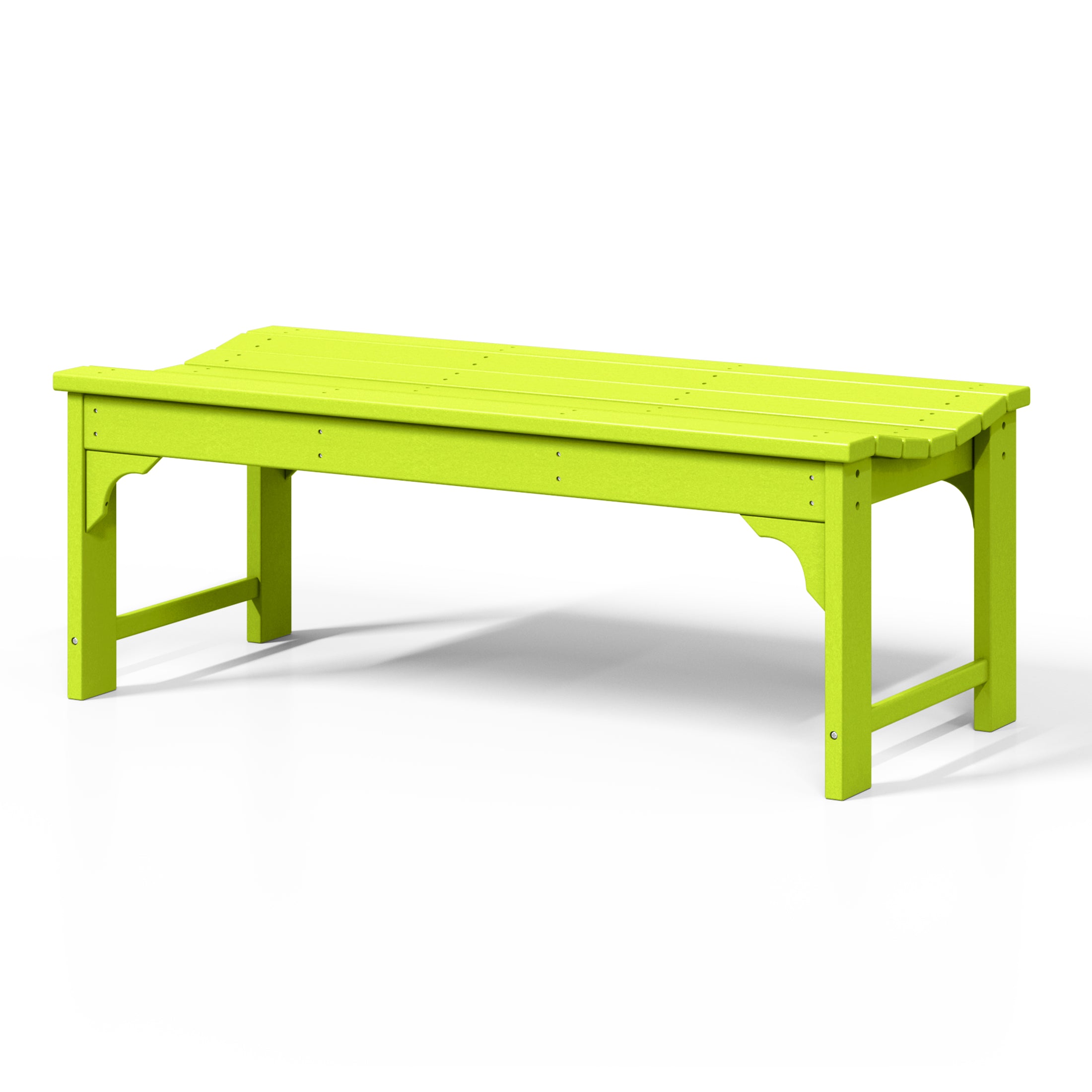 Malibu 48" length backless Poly Wood Outdoor / Garden bench