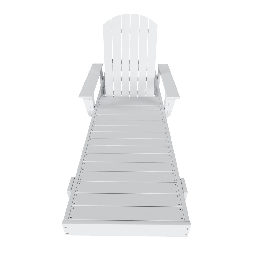 Dylan Adirondack Poly Reclining Chaise Lounge With Arms